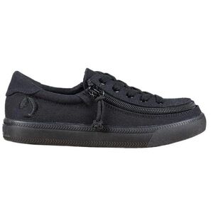 Billy classic lace low sneaker zip off black